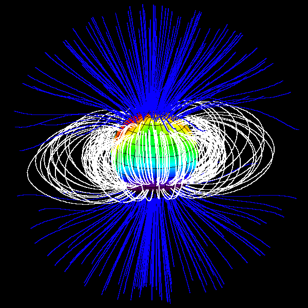 The coronal field of v374Peg